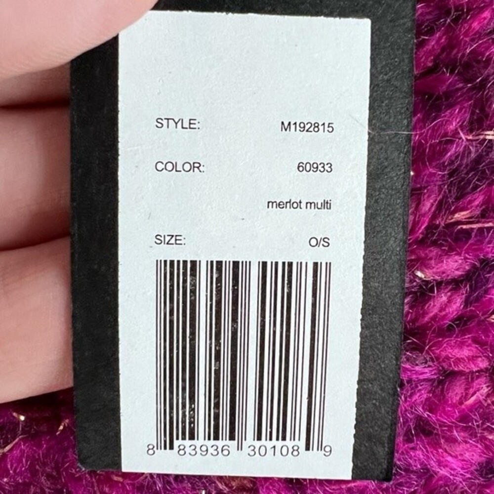 NWT Marc by Marc Jacobs Merlot Multi Wool Mohair Beanie Hat M912815 OS - Picture 4 of 7